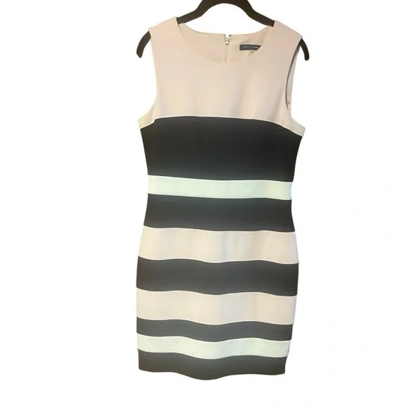 Tommy Hilfiger Scuba Crepe Colorblock Sheath Dress - Picture 2 of 5